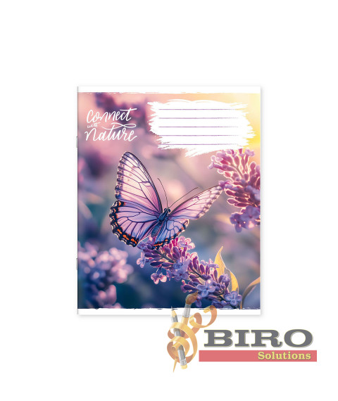 Caiet 24 foi, linie, copertă colorată, 241066